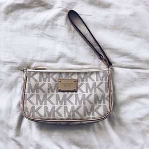 Michael Kors MK Beige Clutch